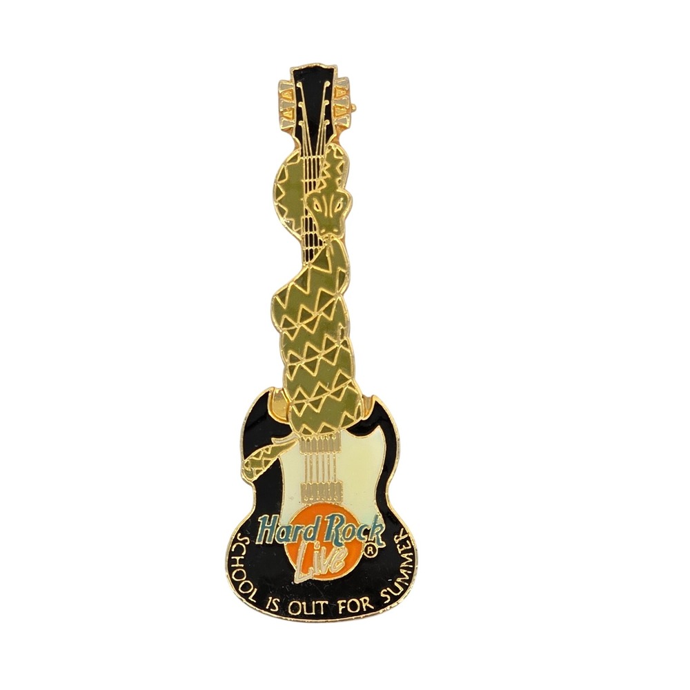 Hard Rock Cafe Pin School Is Out For Summer Guitar Snake Limited Edition 5000